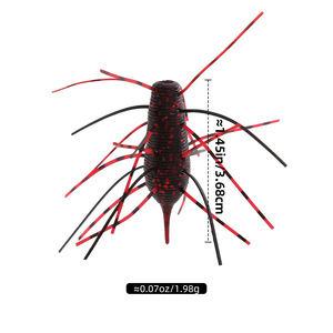 Esca Morbida WEI a Lenta Discesa per Pesca, Jigging, Wobbler, Swimbait, Esca in <span class=keywords><strong>Silicone</strong></span>, Gamberetto Artificiale per <span class=keywords><strong>Spigola</strong></span> e Carpa - Product Image 4