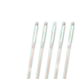 Aguja de coser a mano con ojo grande y punta afilada para facilitar el enhebrado y la costura - Product Image 3