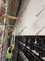 Panneaux de coffrage modulaires en ABS pour murs de soutènement, économiseurs de main-d'œuvre, réutilisables plus de 100 fois, en plastique, pour sites éloignés