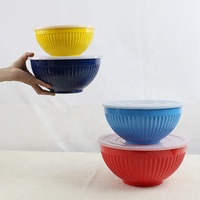 Bol à mélanger en mélamine rond pour une utilisation en intérieur et en extérieur Vaisselle sûre pour la table Ensemble de bols de rangement pour aliments