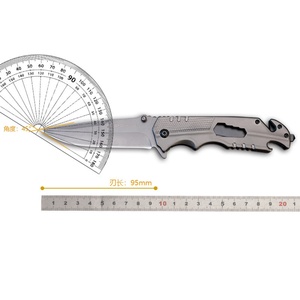 Couteau pliant d'extérieur personnalisable en acier inoxydable 5Cr13 avec manche en acier pour le camping, la survie et la chasse – Prise en charge OEM disponible - Product Image 6