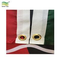 Drapeaux de la carte de l'Afrique de l'Ouest en polyester 75D de 3x5 pieds, livraison rapide Noveltyflag, couleurs rouge, noir, vert, pour les organisations non-profit