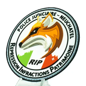 Customized Animal fox Tactical PVC <strong>Patch</strong> PVC Ruber <strong>Patches</strong> for Bag Cloth - Product Image 3