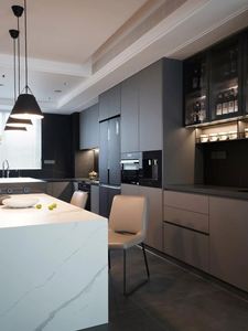 Gabinetes Modulares Combinables de Estilo Moderno para Cocina, Panel de Madera Contrachapada, Tablero de Partículas, Resistente al Agua, Diseño Ecológico - Product Image 2