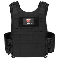 Gilet tactique de protection personnelle Molle noir, gilet tactique balistique amovible, gilet pare-balles à libération rapide pour hommes, porte-plaque