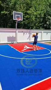100% treo PP nhựa thân thiện với môi trường lồng vào nhau lĩnh vực thể thao Mat trong nhà ngoài trời di động di động bóng rổ tòa gạch lát sàn - Product Image 6