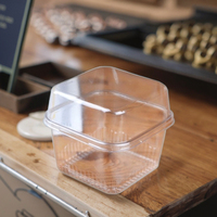 Mini Boîtes à Gâteaux et Cupcakes Transparentes en PET, Emballage Individuel pour Desserts, Boîte en Plastique Jetable Transparente avec Couvercle pour Exposition