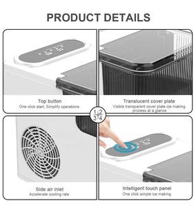 Haute qualité 110V comptoir électrique balle machine à glaçons Portable réglable pour ménage bureau utiliser US Stock plastique pour voiture - Product Image 3