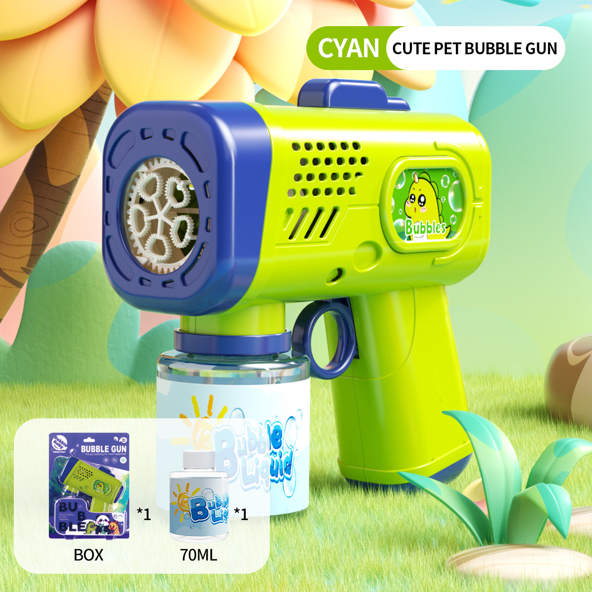 BE-003A Cyan +70ml d'eau -Prise de courant