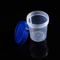 Laboratoire Jetable 20ml 40ml 60ml Récipient Stérile PP Gobelets d'Échantillonnage en Plastique pour Liquide