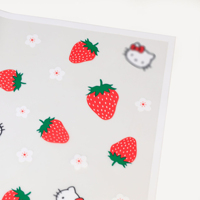Papier d'emballage floral KT Cat à motif fraise, imperméable, papier d'emballage coréen, matériaux d'emballage de luxe pour fleuristes