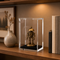 Kotak Display Akrilik PMMA Transparan Modern untuk Grosir, Dapat Ditumpuk, Custom, dengan Penutup Magnetik untuk Penyimpanan