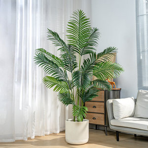 Palmier Areca Artificiel de 7 Pieds, Plante Artificielle en Pot, Grande Plante Artificielle pour l'Intérieur, Salon, Bureau, Décoration de la Maison - Product Image 5