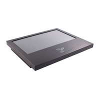 PC de panel industrial todo en uno de 15 pulgadas con lector RFID de pantalla táctil y micrófono PC de control de acceso de carcasa de hierro y accesorios