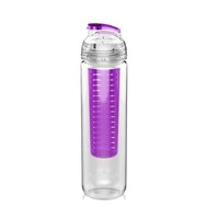 Bouteille d'eau pour fruits et boissons, de sport, en plastique, détox, infuseur, nouveau produit, 2019