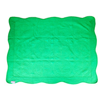 Couverture matelassée brodée en coton de style familial pour bébés et enfants, style européen et américain, 200 fils au pouce carré, garnissage en polyester et soie