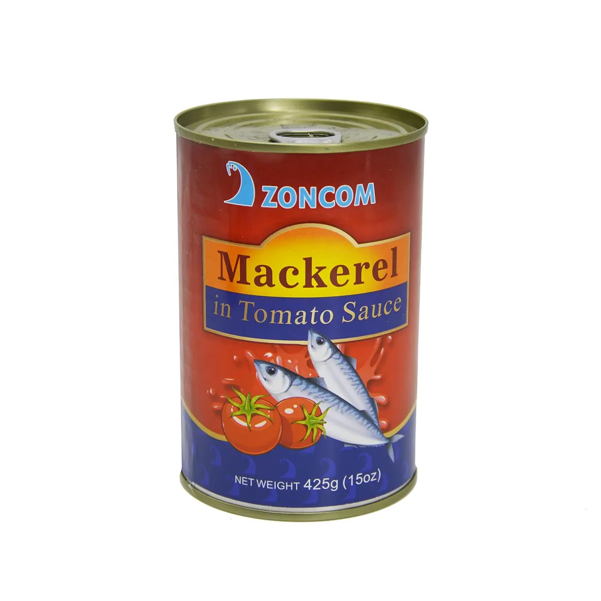 Groothandelsprijs Ingeblikte Makreel In Tomatensaus 425G Blikken Vis Pacific Makreel