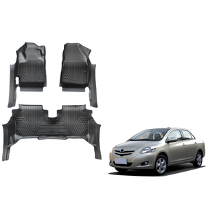 พรมปูพื้นรถยนต์ TPE แบบสั่งทำพิเศษสำหรับ Toyota Yaris ปี 2008-2013 2019 |   แผ่นรองพื้นกันน้ำทุกสภาพอากาศ ชุดเต็ม ผลิตโดย OEM - Product Image 1