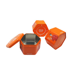 Boîte de montre en fer blanc recyclable de forme hexagonale personnalisée boîtes de conserve personnalisées pour le chocolat d'emballage de montre de <span class=keywords><strong>téléphone</strong></span> pour enfants - Product Image 6