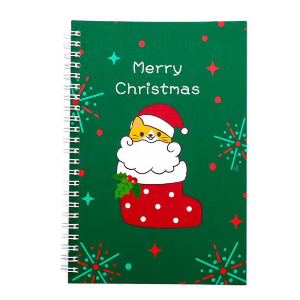 Navidad cuaderno A5 Simple estudiante libro papelería espiral A6 Bloc de notas