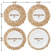 Meilleure Vente Dessous de Plat Rond Tressé en Fibre Naturelle de Coque de Maïs Résistant à la Chaleur, Protection de Table pour Plats Chauds, Vente en Gros pour la Cuisine