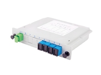 Cassette Type 1*4 1*8 SC UPC APC FTTH Optical Fiber PLC Splitter with Connectors