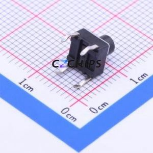 EVQPAG07K Tactile Switch Through hole Component (THT)-4P,6x6mm Switch Single Pole Single Throw Round Button 2.6N Through Hole - Product Image 2