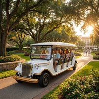 Tarion Venta al por Mayor de Autobuses Turísticos Eléctricos Clásicos de 14 Asientos, Estilo Antiguo, Fabricación OEM