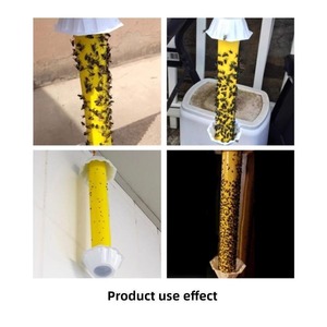 Trampas para Moscas, Tubos Adhesivos Amarillos Desechables para el Control de Insectos, para Uso en Interiores, Exteriores y Jardines - Product Image 3