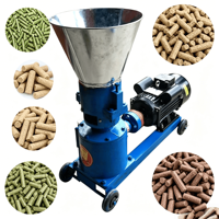 Machine à granulés d'aliments pour animaux de ferme complète 220v, diesel, pour moutons, bovins, volailles