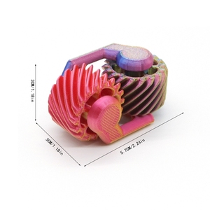 Balle d'engrenage imprimée en 3D, Cube Fidget Toy Gearsphere, Balle d'engrenage pour la relaxation contre le stress et l'anxiété - Product Image 4