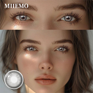 Lentes de contacto de Color suave desechables, color negro, gris, marrón, lentes de contacto de Color de <span class=keywords><strong>ojos</strong></span> para <span class=keywords><strong>ojos</strong></span> - Product Image 2