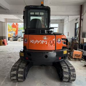 รถขุดขนาดเล็ก Kubota U55-5 น้ำหนัก 5.5 ตัน พร้อมบุ้งกี๋ขุด สีส้ม - Product Image 2