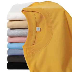 Custom Logo O-Neck <b>Hoodie</b> Crew Neck Unisex 100% Cotton Thick Gsm Oversized Sweatshirt Embroidered Crewneck Blank <b>Men</b> Sweatshirt - Product Image 2