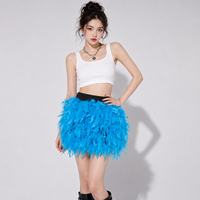 Jupe de danse à plumes couleur personnalisée pour compétition de cheerleading, spectacle de talents, spectacle scolaire, séance photo, enterrement de vie de jeune fille, costume