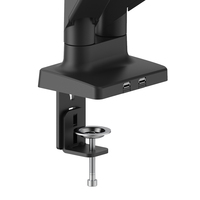 Support de montage de moniteur réglable à double bras de haute qualité pour écran 17 "-32" adapté à la maison et au bureau
