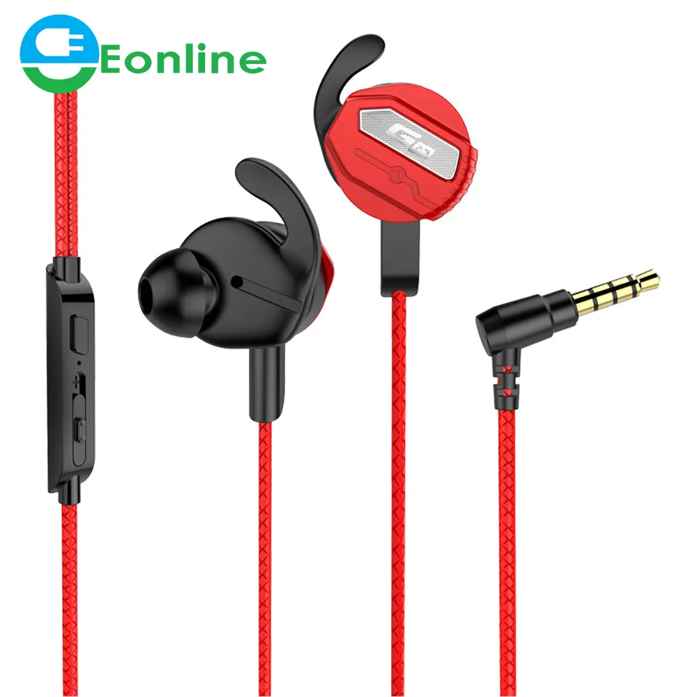 3.5mm Wired Headphones for PS4 PUBG Gaming Headset Gamer 7.1 Stereo Earphone with Dual Microphone Earphones Earbuds for Xbox