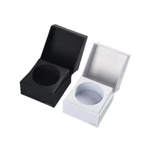 Black/White Jewellery Box With Custom Velvet Insert Small Jewellery Boxes Packaging With Custom Logo For Gift Business