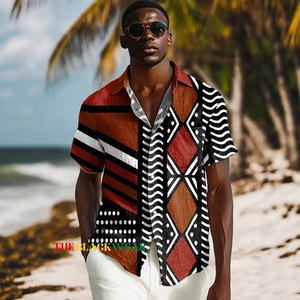 Nuova <span class=keywords><strong>Camicia</strong></span> Cubana Retrò a Maniche Corte, <span class=keywords><strong>Camicia</strong></span> Estiva da Vacanza, <span class=keywords><strong>Camicia</strong></span> Hawaiana con Fiori, Top da Spiaggia - Product Image 4
