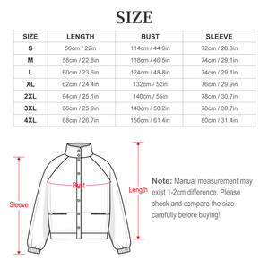 Jaket kulit untuk wanita, mantel mode cetak sesuai permintaan, kerah berdiri, jaket mewah, desain bunga naupak, jaket hangat musim dingin untuk wanita - Product Image 6