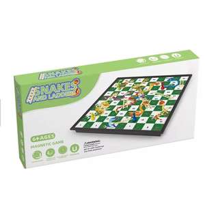 बड़ा आकार 32 सेमी गेम बोर्ड प्लास्टिक पोर्टेबल चुंबकीय तह पागल शतरंज खेल सांप और बच्चों के लिए लैडर खेल - Product Image 5