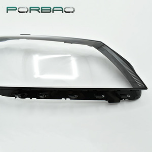 PORBAO Copertura Trasparente in Vetro con Bordo Nero per Faro Anteriore <span class=keywords><strong>Passat</strong></span> B7 - Product Image 4