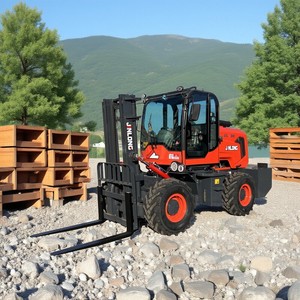 סינית 4wd 3.5 טון חיצוני מחוץ לכביש כל שטח מלגזה עם המלגזה עם מנוע epa דיזל פנימי - Product Image 1