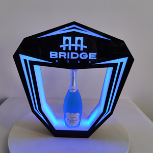 Présentateur de bouteilles LED rechargeable personnalisable Nightclub VIP Service Bar Plateaux de service Black <span class=keywords><strong>Armand</strong></span> Présentoirs - Product Image 5