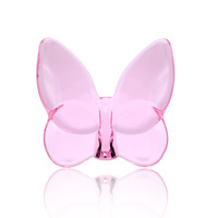 Figurine de papillon en cristal créative, grande décoration de bureau, souvenir de mariage, décoration artistique