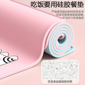 Salvamanteles de silicona Expert Choice para niños, de calidad alimentaria, forma cuadrada grande, inodoro, impermeable, aislante del calor, de 2 a 4 años - Product Image 4