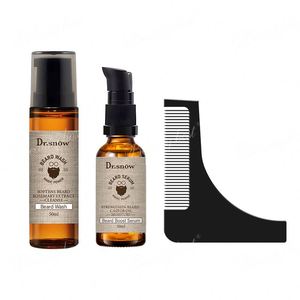 Kit de Soin de la Barbe pour Hommes 3 Pièces - Trousse de Voyage : Nettoyant Barbe 50ml, Sérum 50ml, Peigne à Barbe 1 Pièce - Product Image 6