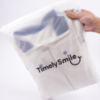 Sac à chemise à fermeture éclair, emballage en plastique givré, sac à fermeture éclair pour t-shirts et sweat-shirts lourds
