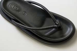 Sandalias de Verano para Playa, Nuevas, Hechas a Mano, de Cuero Vacuno Genuino, con Punta Tubular, Suela Gruesa, Unisex, Negras, Ligeras y Desechables - Product Image 2
