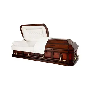 Charnière et barre pivotante approvisionnement funéraire cercueil en métal de style américain